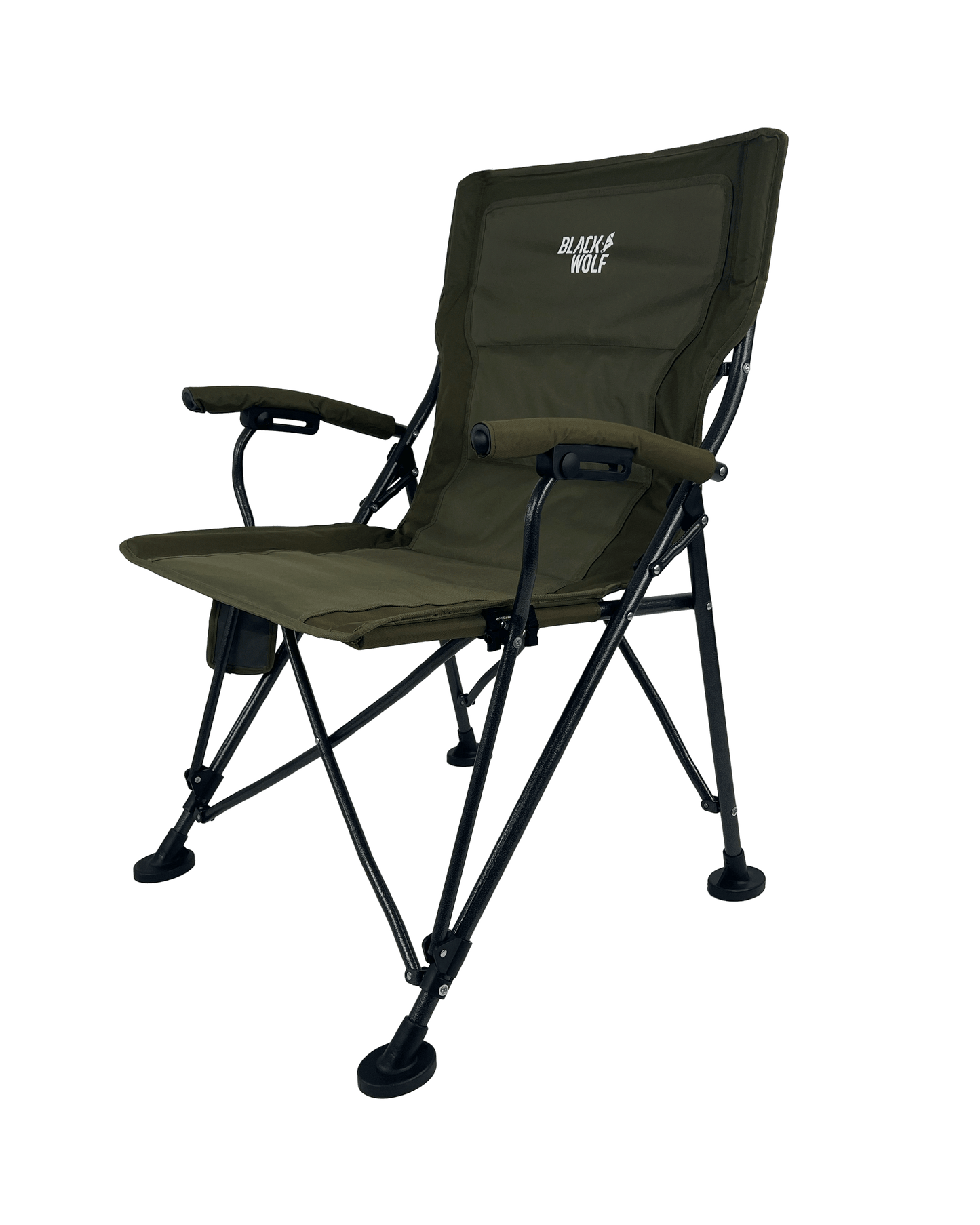 4 Fold Camping Chair – BlackWolf