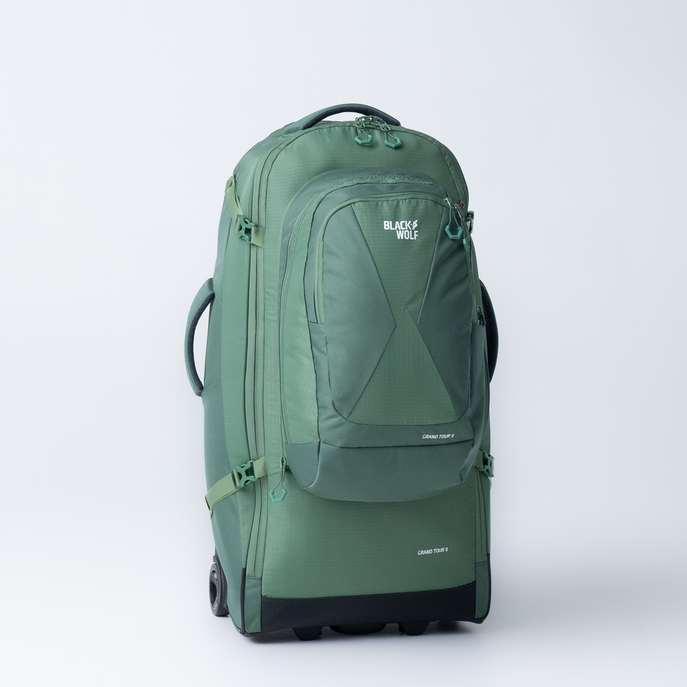 Black wolf backpack with wheels sale